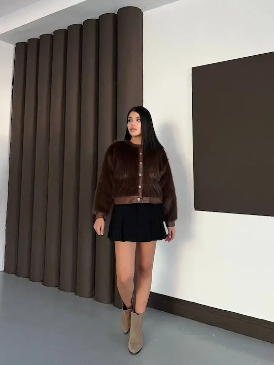 Дамска кожухарка Brown