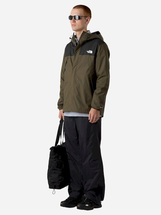 Antora Winter Jacket Waterproof Taupe Green/black