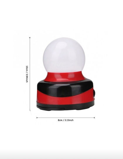 Portable LED Battery Lamp with Magnet Hanging Red