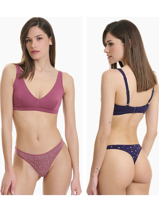 Bamboo Women's String 2Pack Colorful