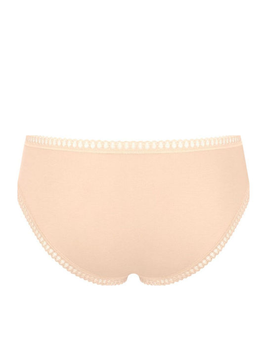 Βαμβακερά Дамско Слип 3Pack Beige