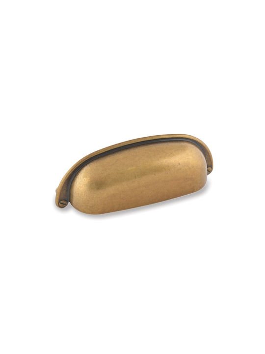 Λαβή Επίπλου Χούφτα Σειρά 5031 Ασημί Giusti 74mm #5031/0b-ar