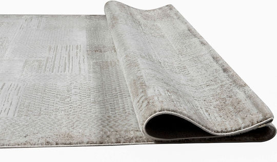 Polcarpet Monaco Moma Teppich Rechteckig Synthetisch,Polyester/Cotton/Leather Grey