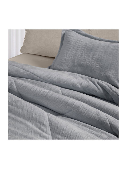 Guy Laroche Duvet Cover King Size 260x240cm Moore Silver 780 GSMGsm
