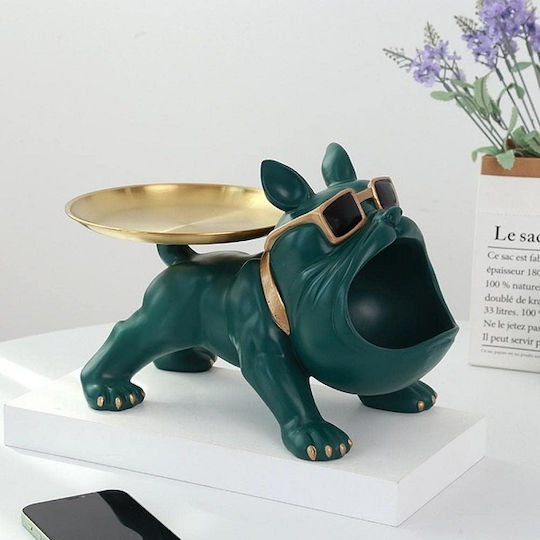 Decorative Dog Polyresin Sculpture 30x17x18.5cm 1pcs