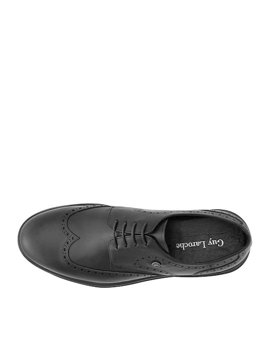 Soled Leder Herren Freizeitschuhe Schwarz