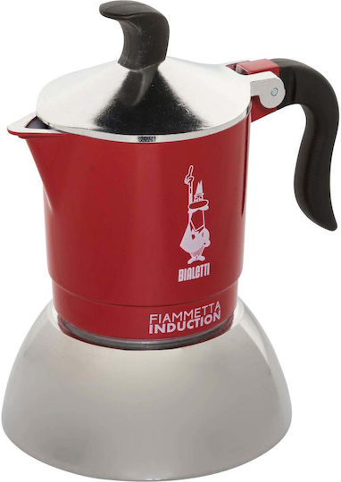 Bialetti Cafetieră Pentru Plită Espresso Inox Roșu