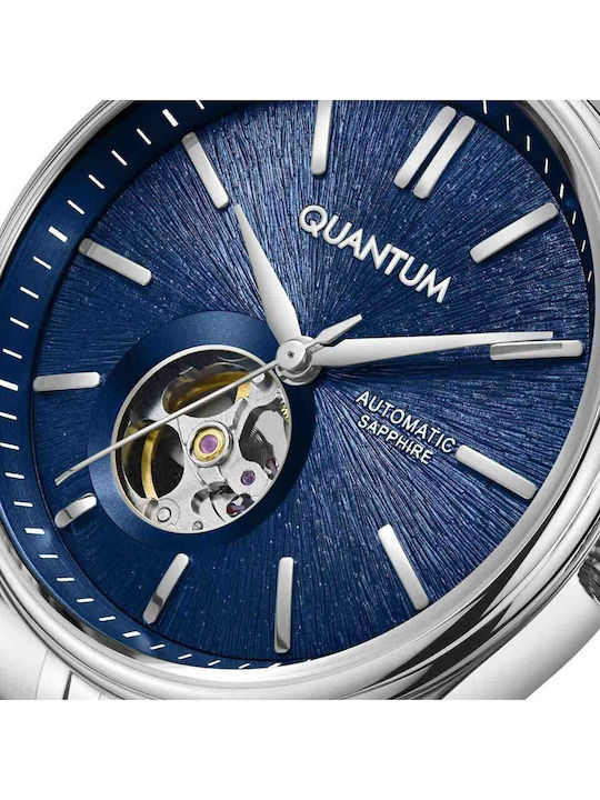 Quantum Men's Watch Automatic with Silver Metal Bracelet