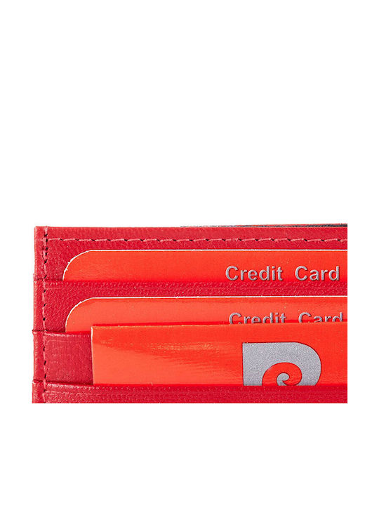 Leather Men's Wallet Classic with RFID Red