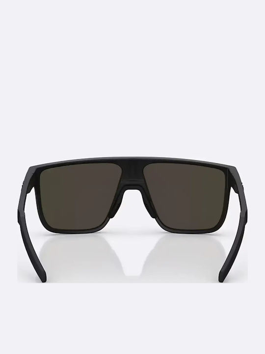 Bliz Men's Sunglasses with Black Plastic Frame and Multicolour Mirror Lens