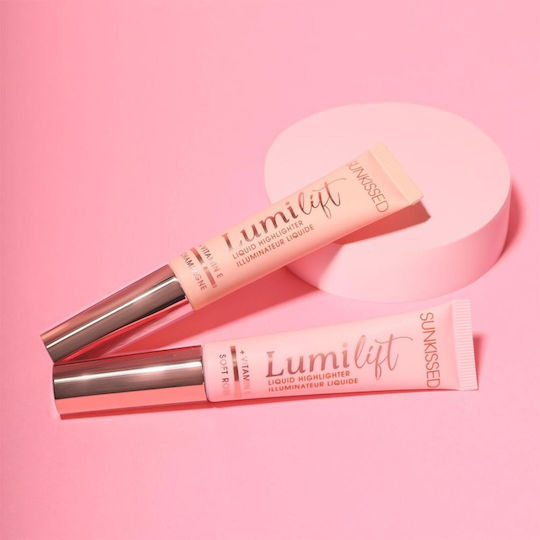 Sunkissed Lumi Lift Liquid Highlighter Champagne Shade Illuminating and Lifting Effect 15ml Su31687c