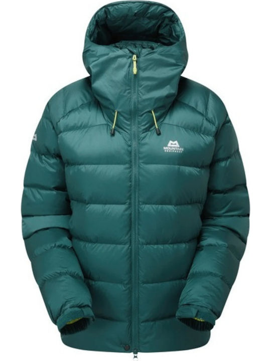 Women's Puffer Jacket for Winter with Hood Deep Teal