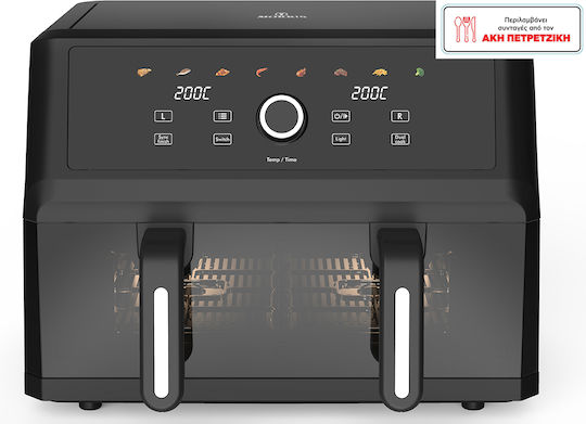 Morris Air Fryer with Double Detachable Bucket 10.4lt Black MAF-1106C
