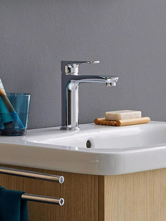 Duravit Αναμεικτική Μπαταρία Νιπτήρα Ασημί