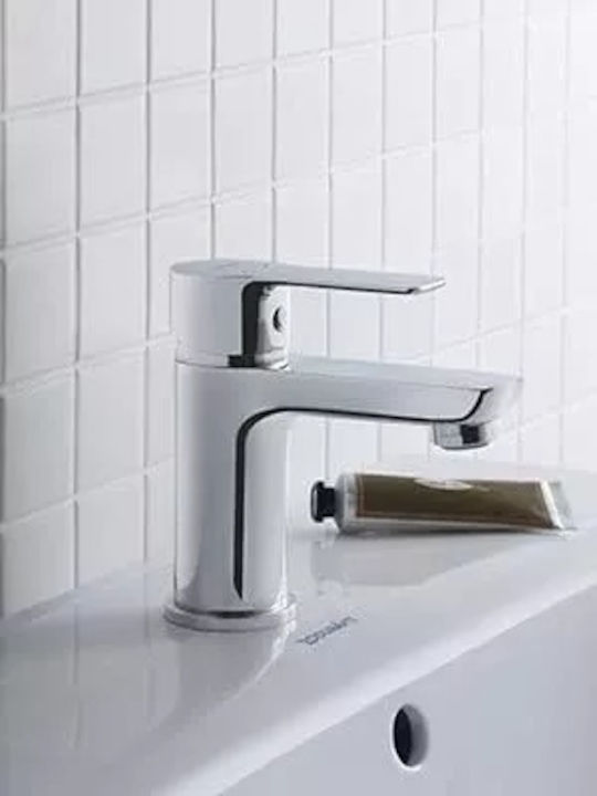 Duravit Αναμεικτική Μπαταρία Νιπτήρα Ασημί
