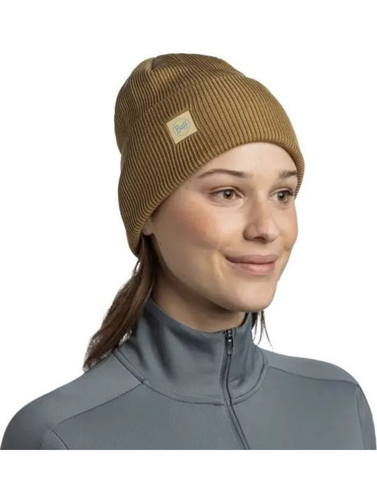 Beanie Unisex Beanie Knitted in Brown color