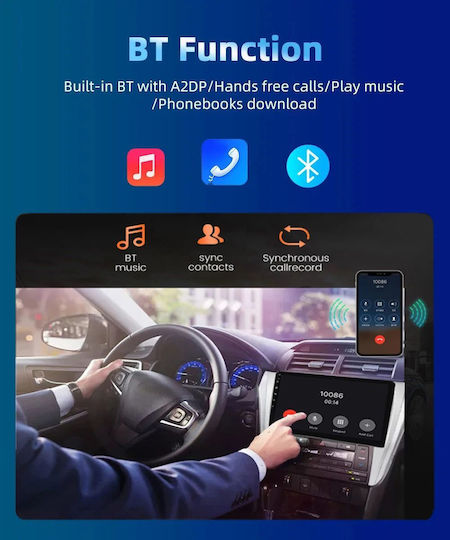 Car Audio System for Suzuki Jimny 2007-2017 (Bluetooth/USB/WiFi/GPS/Apple-Carplay/Android-Auto) with Touch Screen 9"