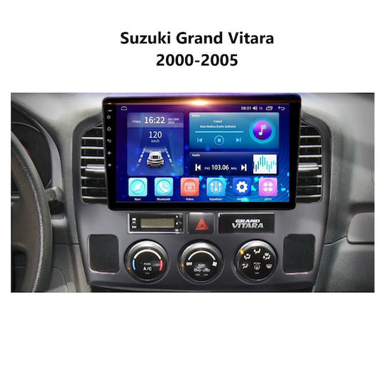 Car Audio System for Suzuki Grand Vitara 2000-2005 (Bluetooth/USB/WiFi/GPS/Apple-Carplay/Android-Auto) with Touch Screen 9"