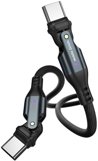 Mobile Origin Редовна USB 2.0 Кабел USB-C мъжки - USB-C мъжки 240W Черен