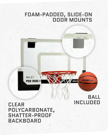 SKLZ Pro Hoop Mini Μπασκέτα Δωματίου με Μπάλα