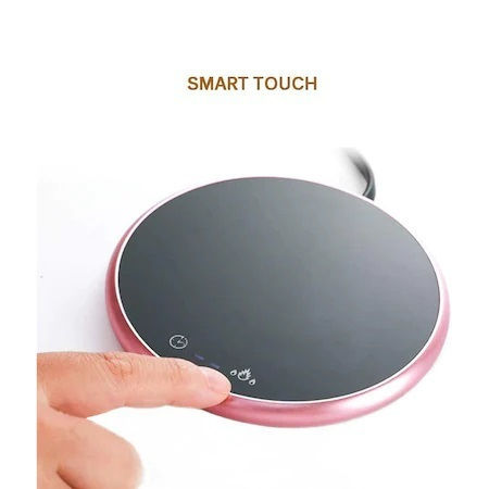 Smart Warmer Cană De Cafea Alte Băuturi Păstrând Băuturile Calde Ecran Lcd Butoane Tactile Roz
