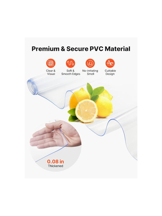 Vevor Set Ornamente de masă de Crăciun Plastice Transparent Lățime 210cm. 6buc