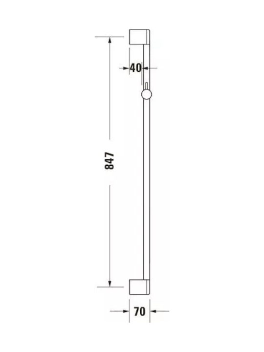 Duravit Shower Column without Mixer Bronze