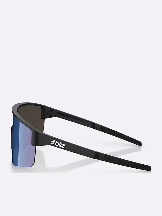 Bliz Unisex Γυαλιά Ηλίου με Μαύρο Σκελετό και Μπλε Φακό