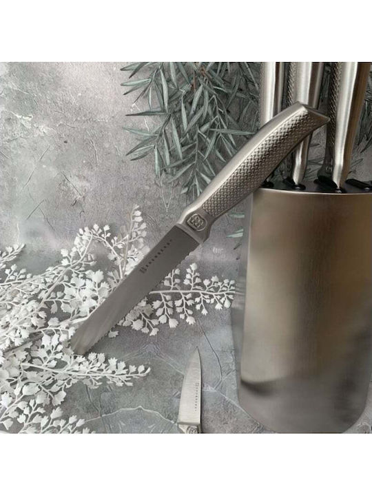 Edenberg Knife Set with Block from Stainless Steel 6pcs