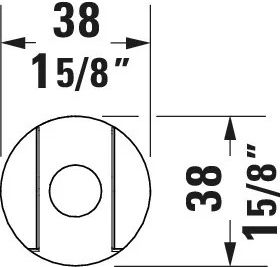 Duravit Uv0620001010 Duschkopf-Halter Sichtbar Universell Glänzendes Chrom