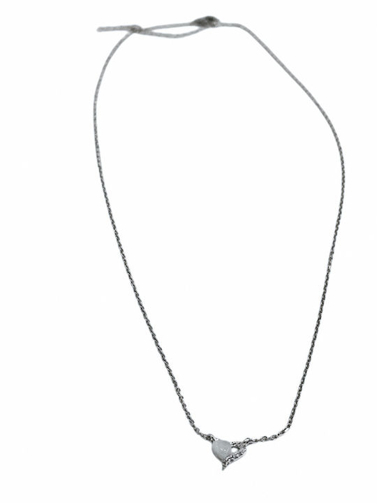 Γυναικείο Κολιέ Ασημένιο Καρδιά Silver 925