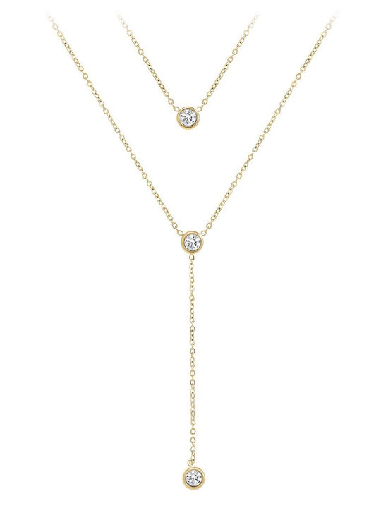 So Charm Necklace from Gold Plated Steel