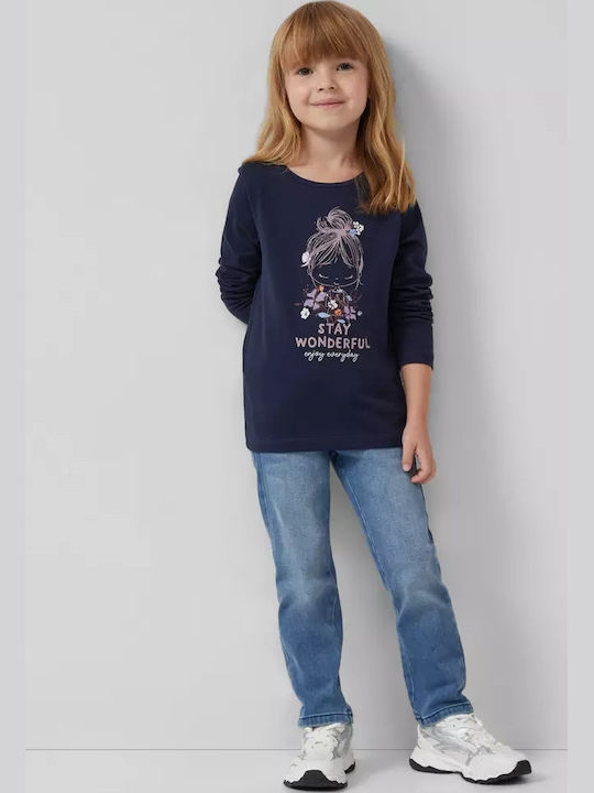 Kids' Shirt Long Sleeve Blue