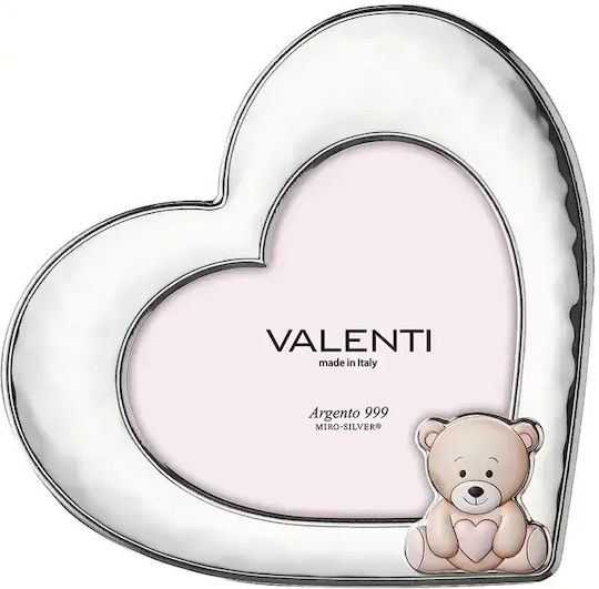 Bear Child Picture Frame Silver White