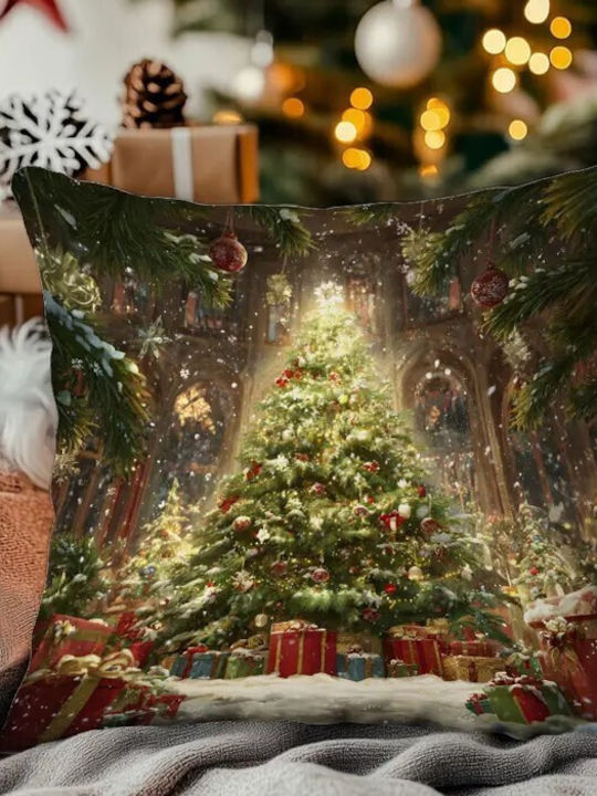 By Queen Limited Festive Edition Μαξιλαροθήκη Χριστουγεννιάτικο Δέντρο