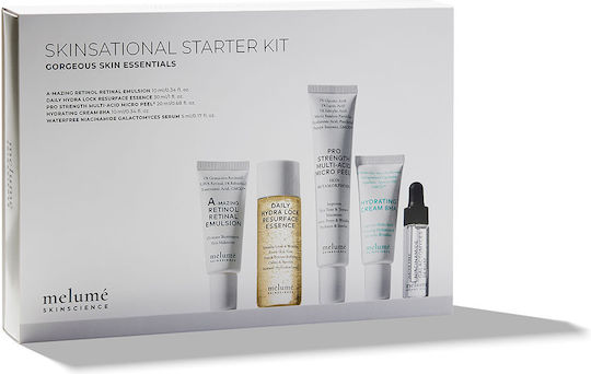 Melume Skinscience Skinsational Starter Kit Hautpflegeset für Anti-Aging 5Stück