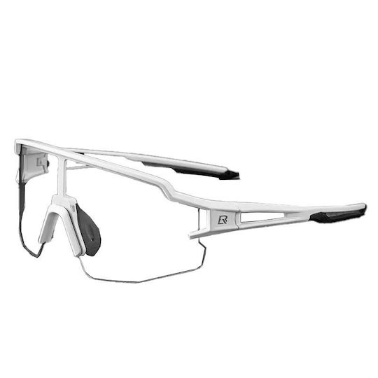 Rockbros Cycling Glasses 10172 with White Frame & Transparent Lenses