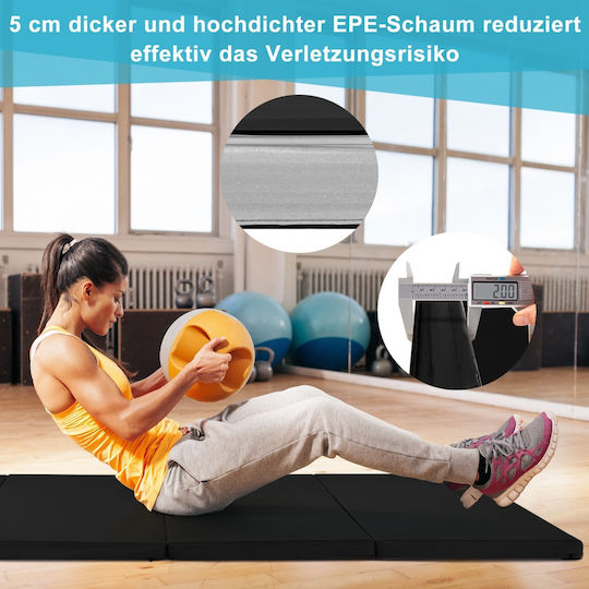 Costway Exercise Mat Black (240x120x5cm)