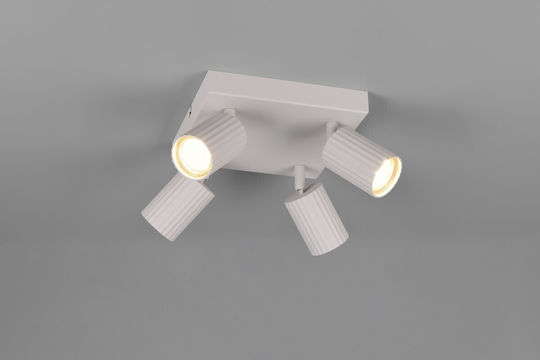 Trio Lighting Soka Spot with 4 Lights in Gray Color