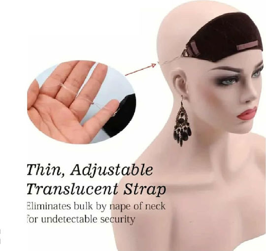 Non-Slip Headband Topper Toupee Fixation Black