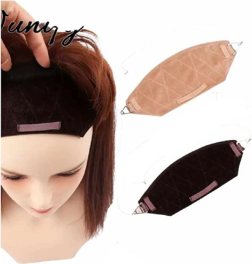 Non-Slip Headband Topper Toupee Fixation Black