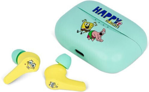 OTL Spongebob Squarepants In-ear Bluetooth Handsfree Earphones with Charging Case Multicolour