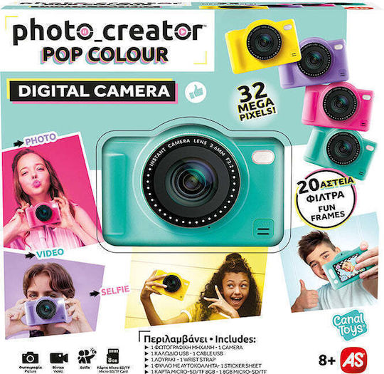 AS Photo Creator Compact Camera 32MP Pink
