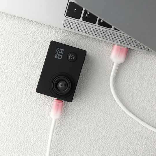 Forcell Редовна USB 2.0 до микро USB кабел Бял 1м 1бр