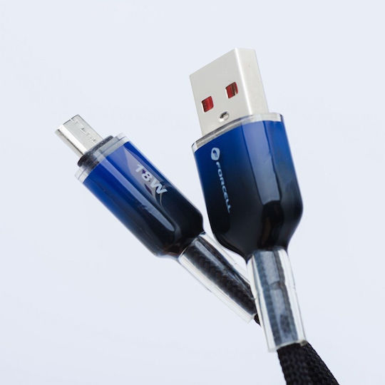 Forcell Regular USB 2.0 spre micro USB Cablu Negru 1m 1buc