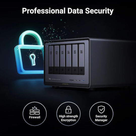 Ugreen DXP6800 Pro NAS Tower με 6 θέσεις για M.2 και 2 θύρες Ethernet