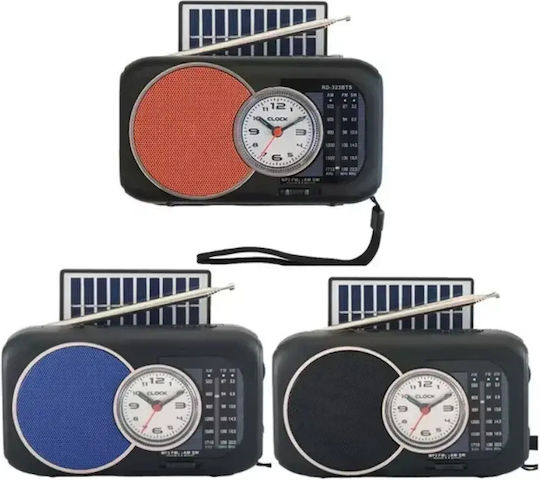 Cmik MK-159BT Retro Ραδιοφωνάκι Ηλιακό με Bluetooth και USB Μαύρο