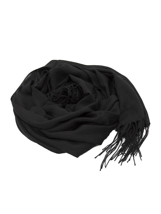 Fular pentru femei din lână Negru