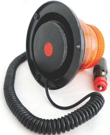 LED Beacon Orange 3 Functions Magnet Suction Cup 12v24v
