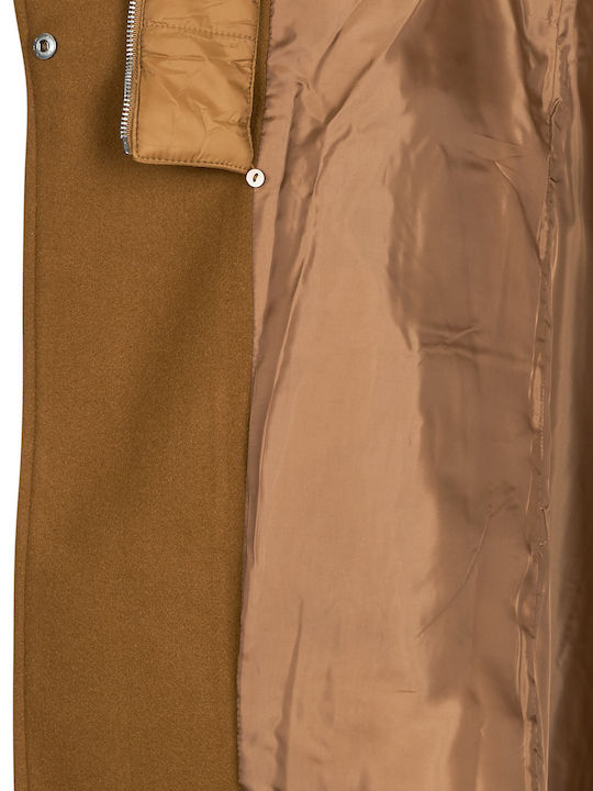 Damen Braun Mantel mit Gürtel